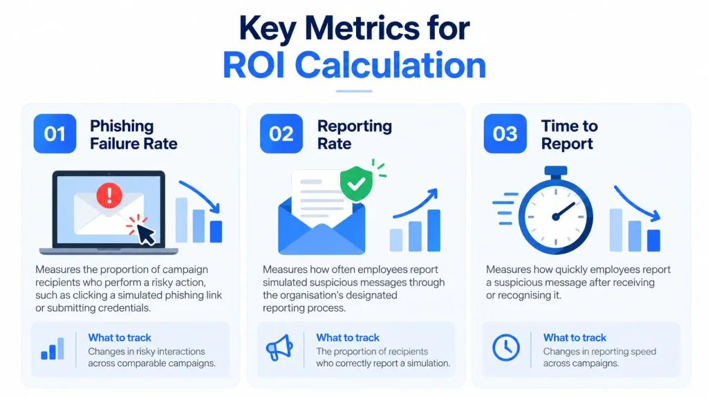 Cybersecurity ROI Metrics Infographic