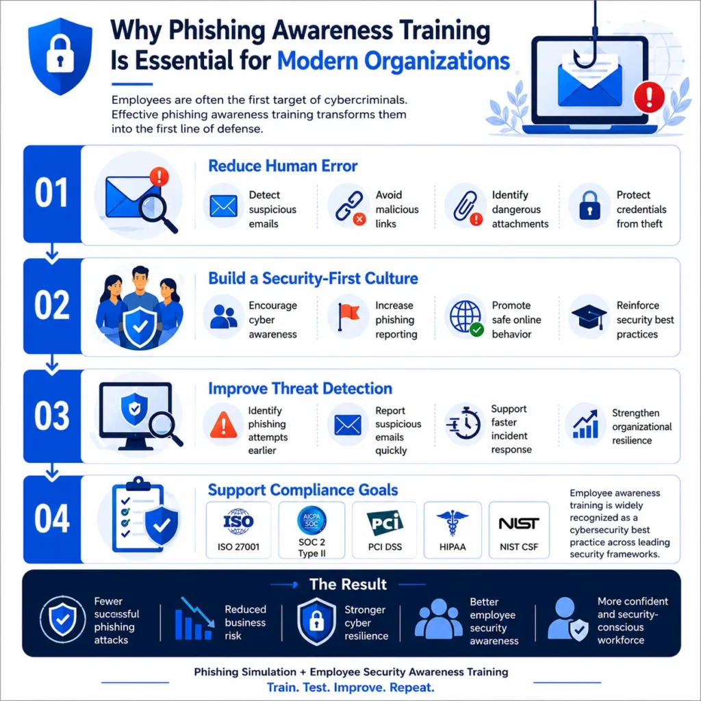 Phishing awareness training infographic