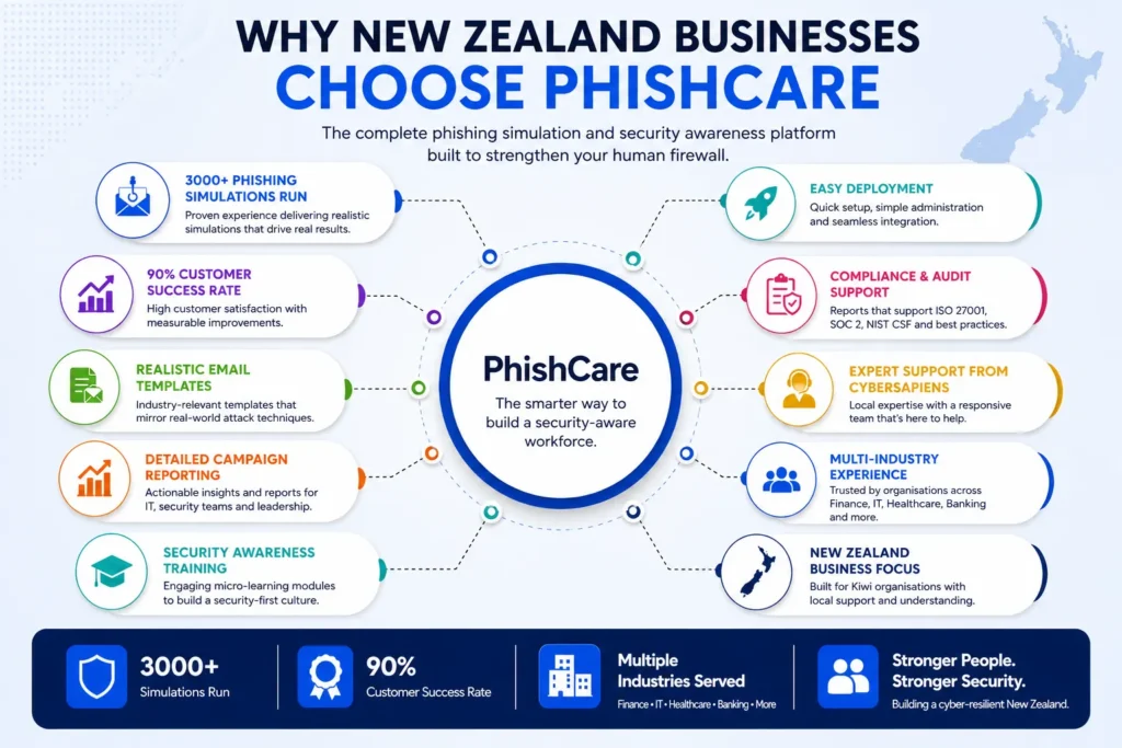 Why New Zealand businesses choose PhishCare