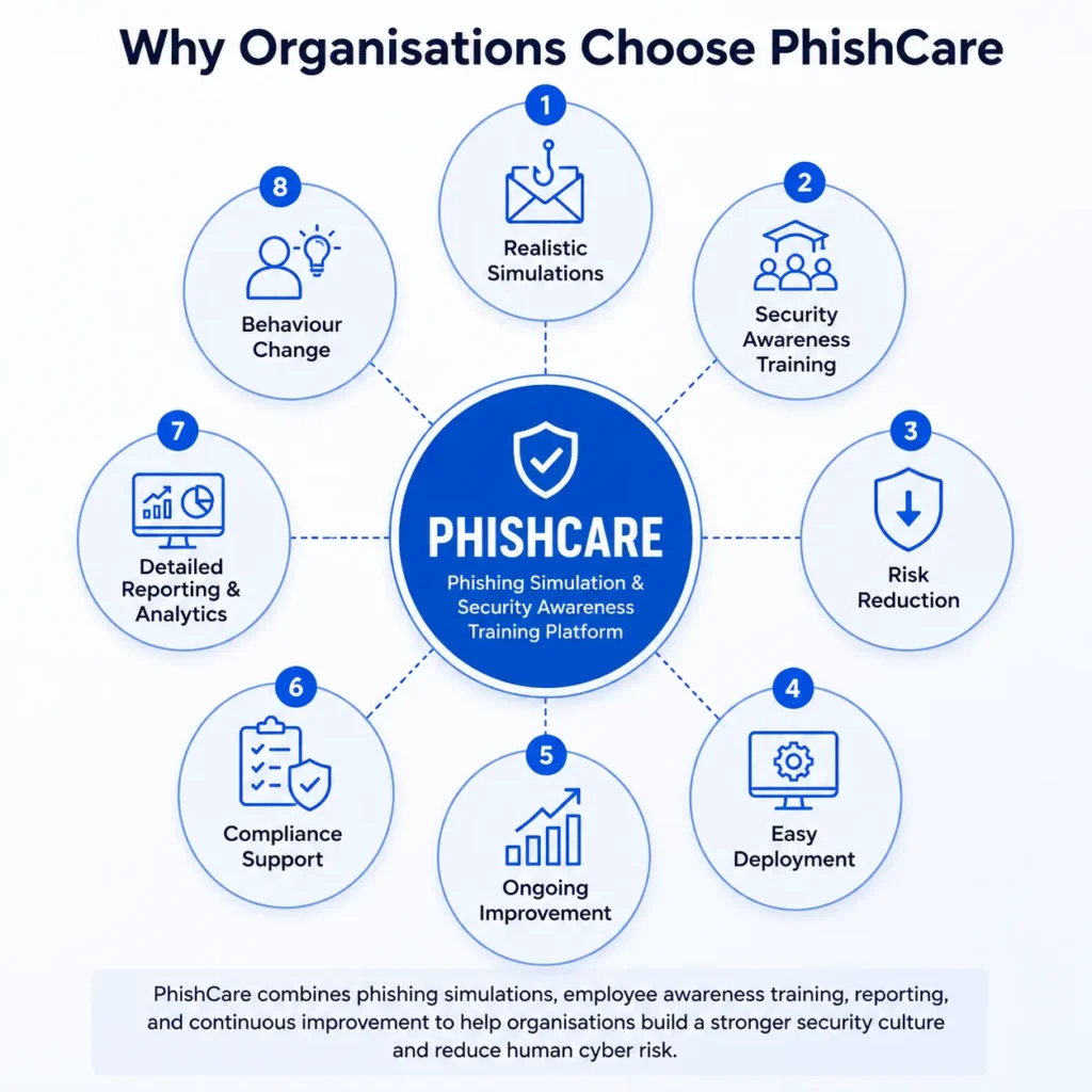 Why organisations choose PhishCare