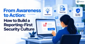 From Awareness to Action: How to Build a Reporting-First Security Culture. Learn how to encourage phishing reporting, strengthen employee awareness, and improve organisational cybersecurity.